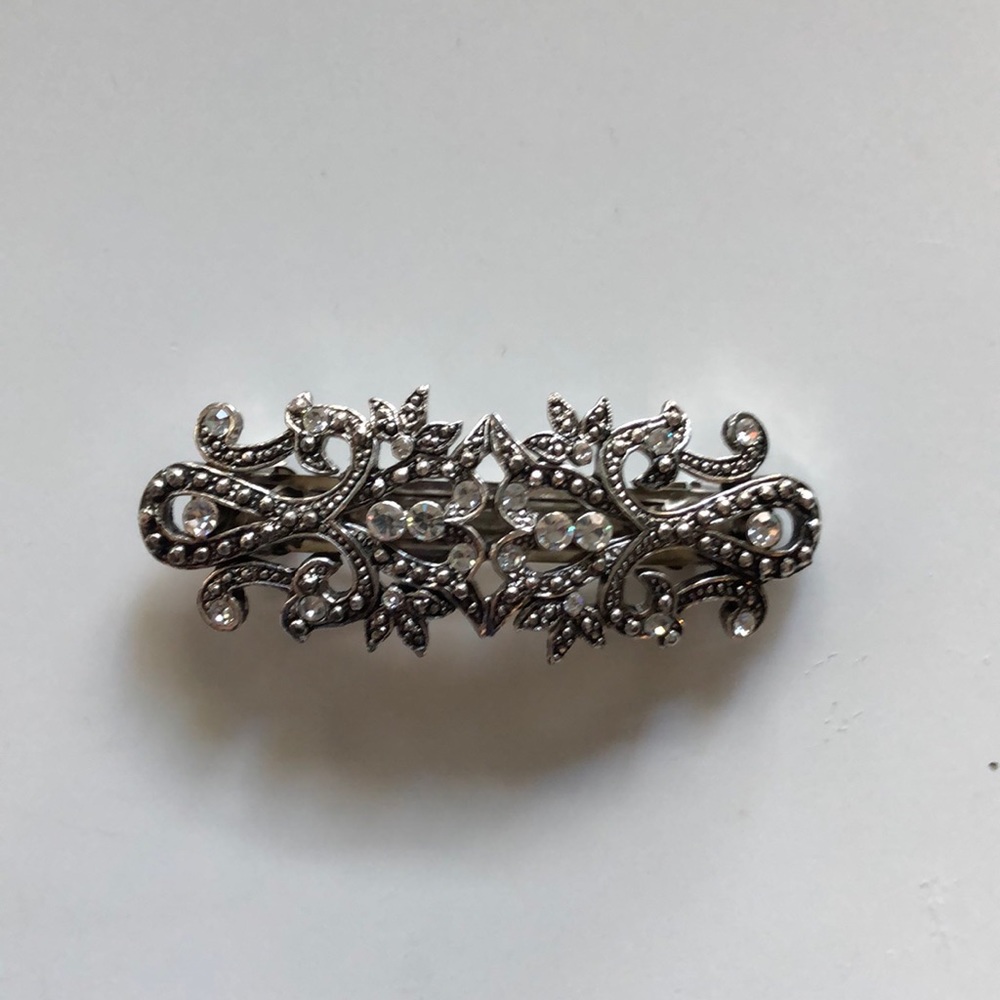 Vintage silver hair clip